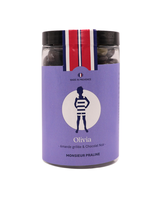 Olivia 200g - Amandes & chocolat noir