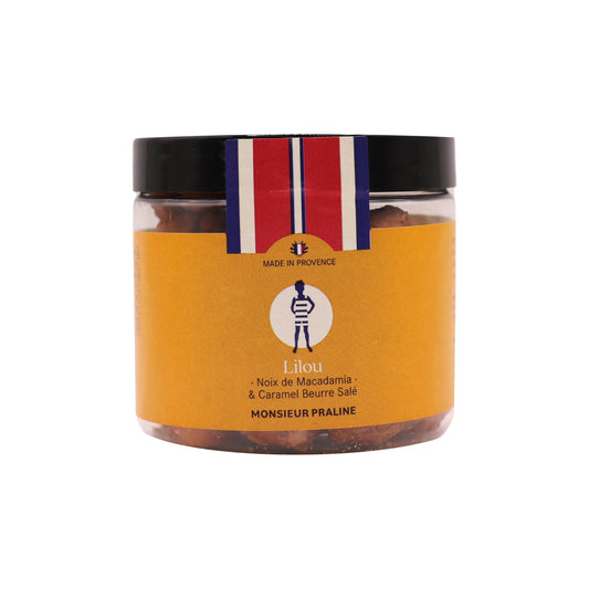 Lilou 100g - Noix de Macadamia & caramel beurre salé