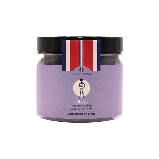 Olivia 150g - Amandes & chocolat noir