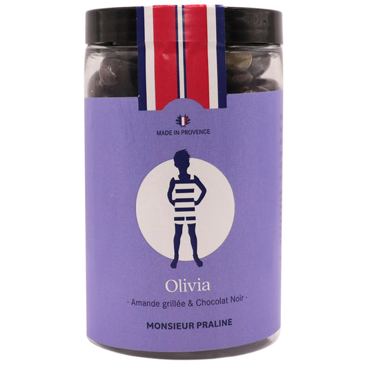 Olivia 300g - Amandes & chocolat noir
